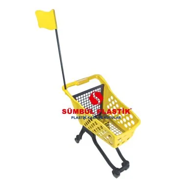 25 Lt Bayraklı Çocuk Alışveriş Arabası - Görsel 5