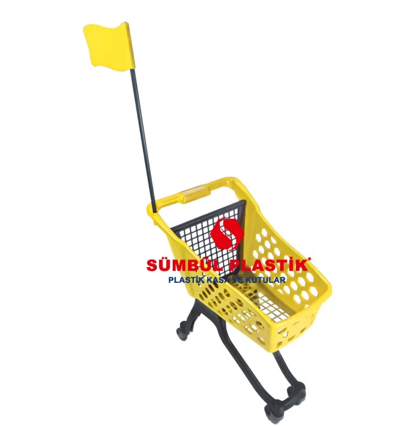 25 Lt Bayraklı Çocuk Alışveriş Arabası - Görsel 5