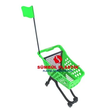 25 Lt Bayraklı Çocuk Alışveriş Arabası - Görsel 4