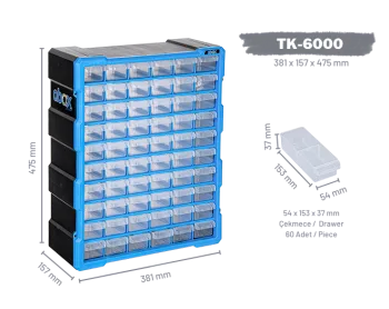 TK-6000 Plastik Çekmeceli Set - Görsel 2