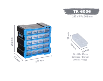 TK-6006 Plastik Çekmeceli Set - Görsel 4