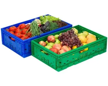 S-KT-6420 Katlanır Delikli Plastik Kasa - Görsel 2