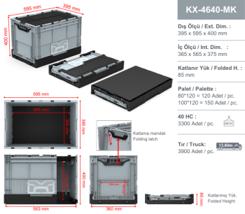 S-KX-4640-MK KAPAKLI VE KATLANIR KASA - Görsel 6