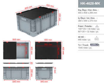 S-HK-4628-MK 400X600X295 HIRDAVAT KASASI - Görsel 3