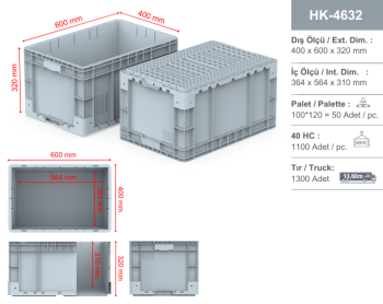 S-HK-4632 400X600X320 SANAYİ KASASI - Görsel 7
