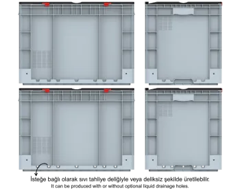 S-HK-4642-MK 400X600X435 KAPAKLI TAŞIMA KASASI - Görsel 2