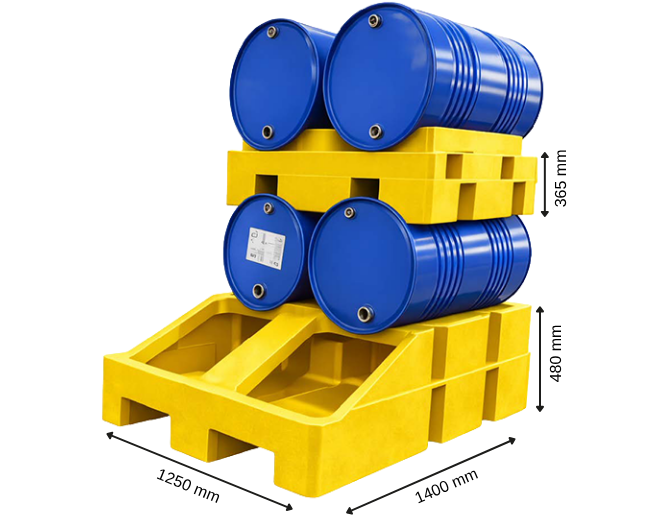 P-530-4Y Kimyasal Döküntü Paleti