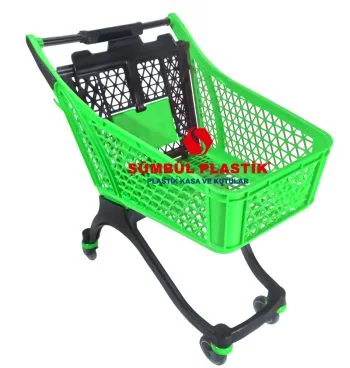 100 Lt Bebesetli Plastik Alışveriş Arabası - Görsel 5