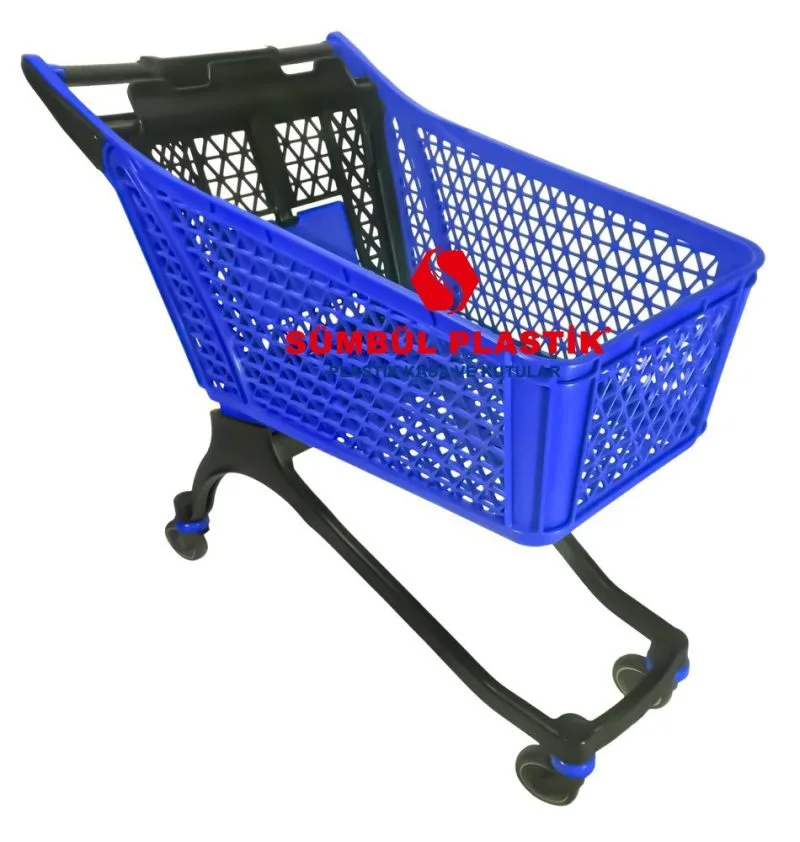 150 Lt Bebesetli Plastik Alışveriş Arabası - Görsel 3