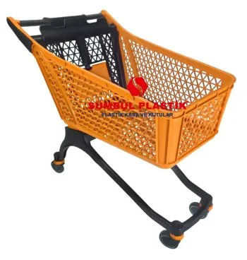 150 Lt Bebesetli Plastik Alışveriş Arabası - Görsel 4