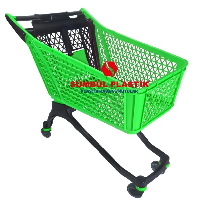 150 Lt Bebesetli Plastik Alışveriş Arabası - Görsel 2