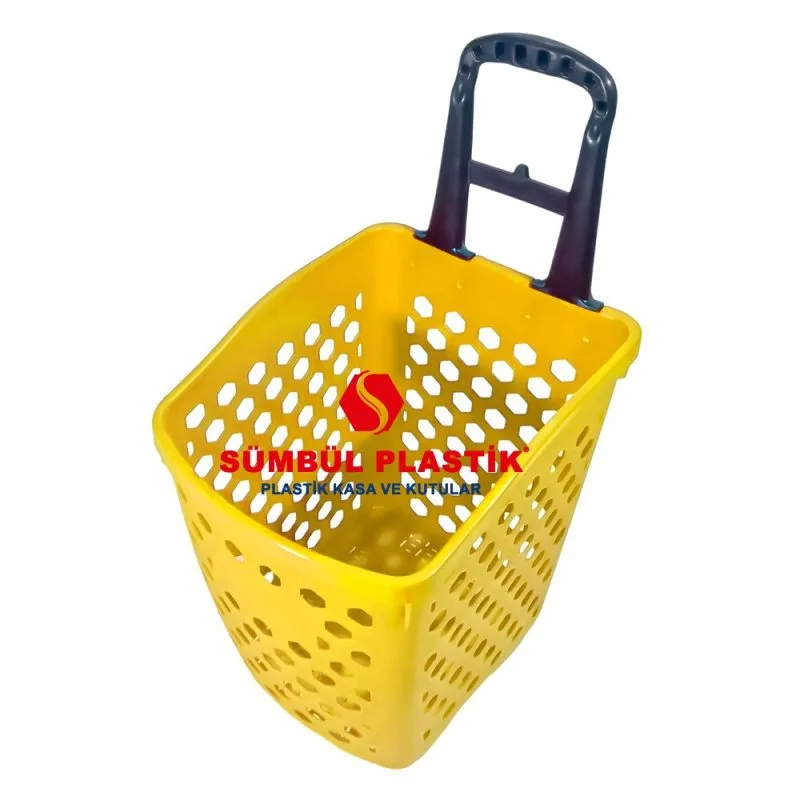 80 Lt Tekerlekli Plastik El Sepeti - Görsel 4