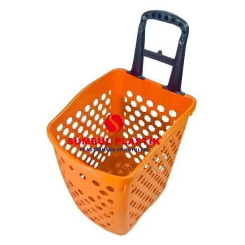 80 Lt Tekerlekli Plastik El Sepeti - Görsel 3