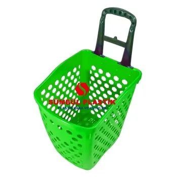 80 Lt Tekerlekli Plastik El Sepeti - Görsel 2