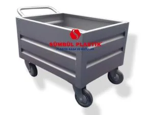 Tekerlekli Metal Taşıma Arabası