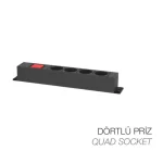 8900-22.330 Garaj Seti İçin Dörtlü Priz