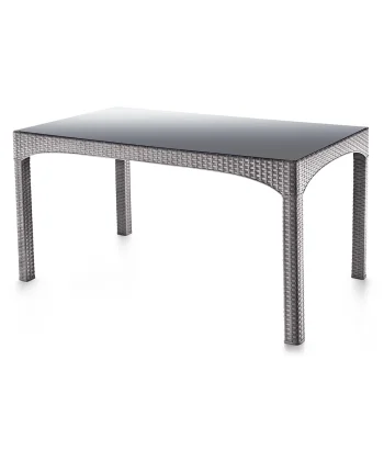 S-2589 Rattan Kapalı Camlı Masa (Temperli) - Görsel 3