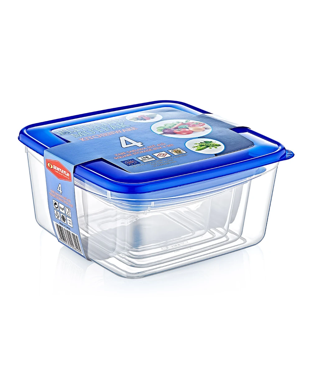 sumbul-plastik-s-2842-kare-saklama-seti-4-lu S-2842 Kare Saklama Seti 4'lü - Görsel 1