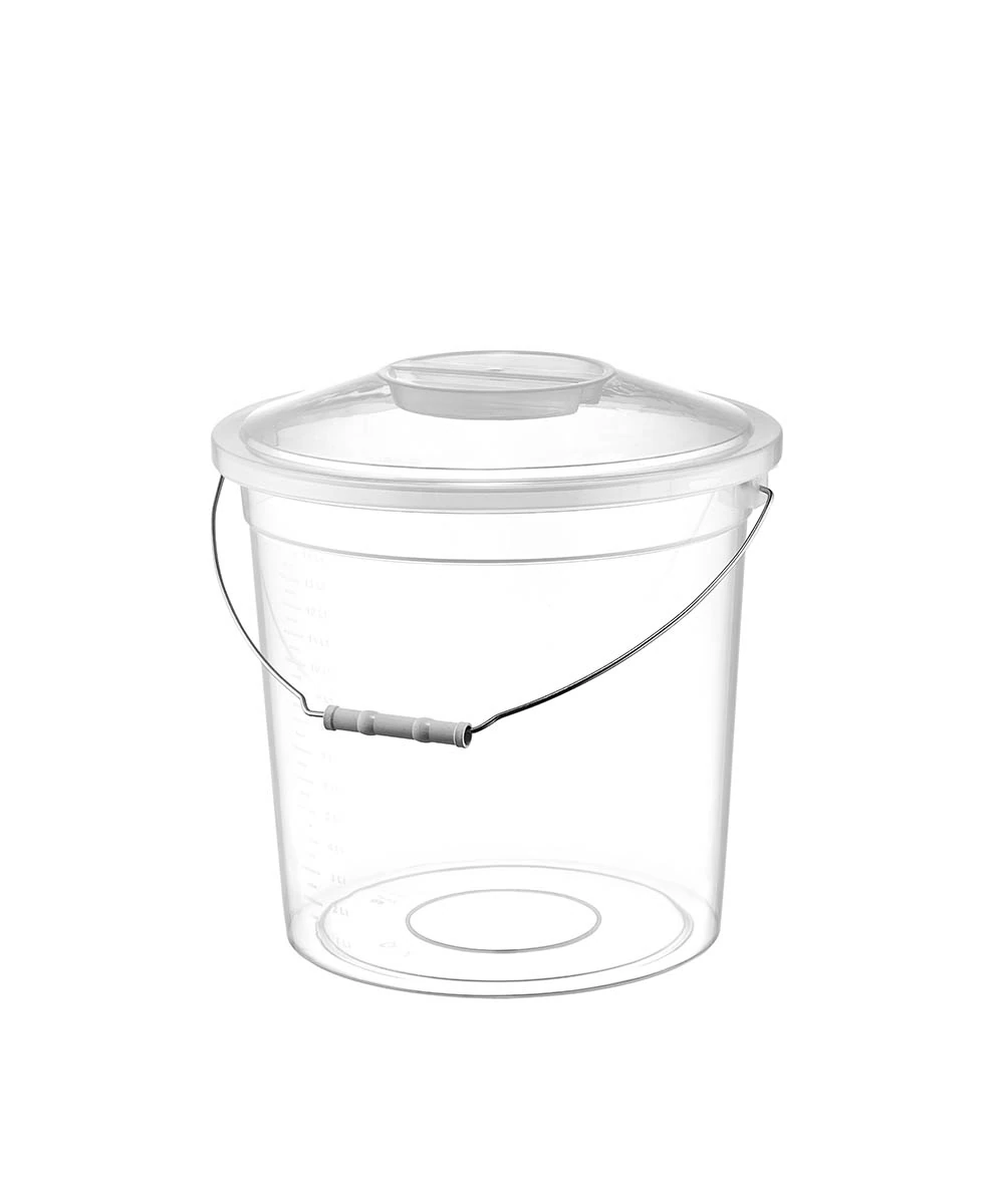 sumbul-plastik-s-3201-kapakli-seffaf-luks-kova-no-4 S-3201 Kapaklı Şeffaf Lüks Kova No 4 - Görsel 1