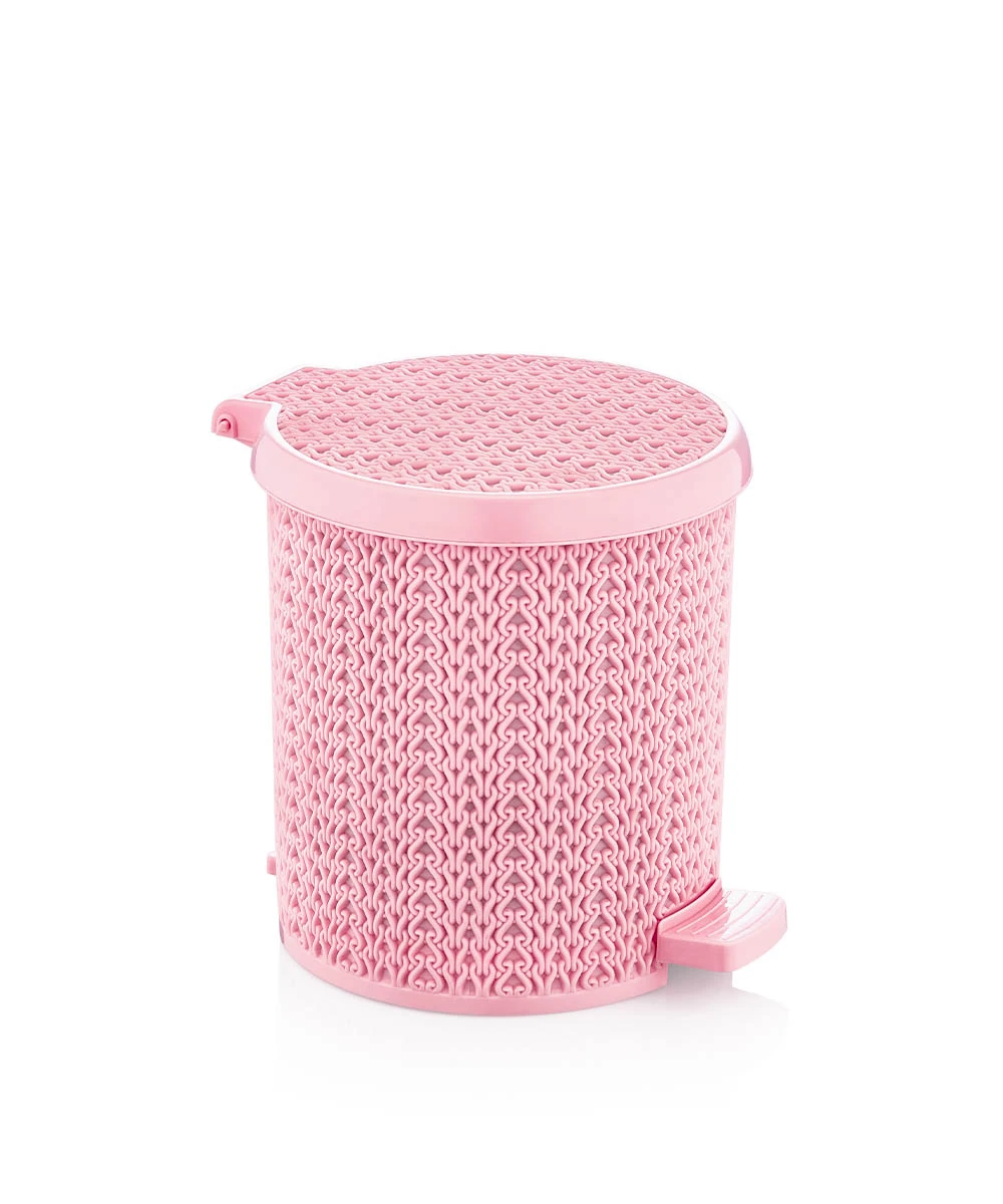 sumbul-plastik-s-4231-orgu-pedalli-yuvarlak-cop-kovasi-10-lt S-4231 Örgü Pedallı Yuvarlak Çöp Kovası 10 Lt - Görsel 1