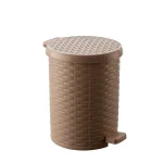 S-4239 Hasır Pedallı Yuvarlak Çöp Kovası 10 Lt