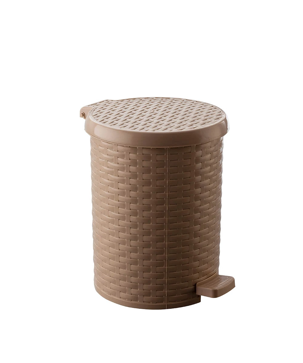 sumbul-plastik-s-4239-hasir-pedalli-yuvarlak-cop-kovasi-10-lt S-4239 Hasır Pedallı Yuvarlak Çöp Kovası 10 Lt - Görsel 1