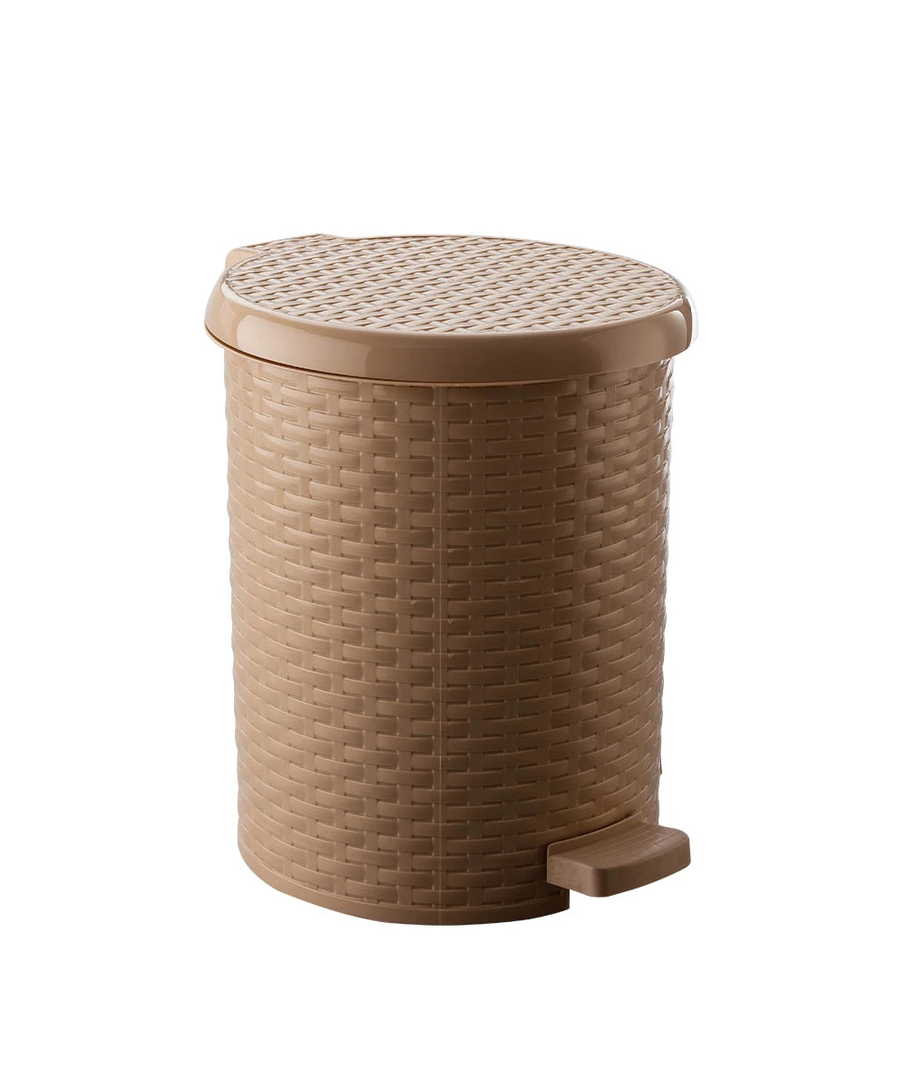sumbul-plastik-s-4240-hasir-pedalli-yuvarlak-cop-kovasi-15-lt S-4240 Hasır Pedallı Yuvarlak Çöp Kovası 15 Lt - Görsel 1