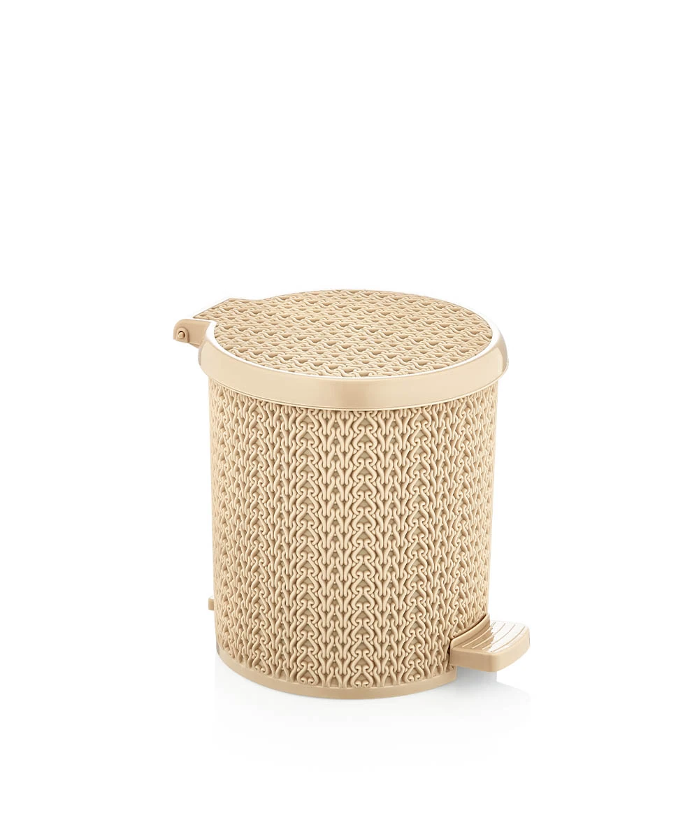 sumbul-plastik-s-4242-orgu-pedalli-yuvarlak-cop-kovasi-3-5-lt S-4242 Örgü Pedallı Yuvarlak Çöp Kovası 3,5 Lt - Görsel 1