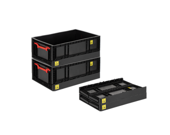 KX-4629 ESD Antistatik Katlanır Plastik Kasa - Görsel 4
