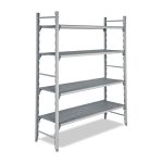 S.40250-18-D Delikli Tablalı Polipropilen Raf 2505 × 400 × 1800 mm