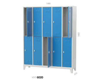 6020 10 Kişilik Personel Dolabı - Görsel 2