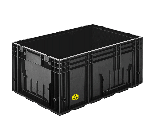 r_klt_6129-esdl.png RL-KLT-6080 ESD Antistatik Plastik Kasa - Görsel 1