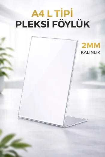 A4 L Tipi Pleksi Föylük