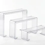 3 Lü Merdiven Set Pleksi Ayakkabı Standı