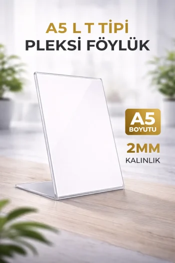 A5 L Tipi Pleksi Föylük