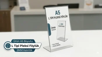 A5 L Tipi Pleksi Föylük - Görsel 2