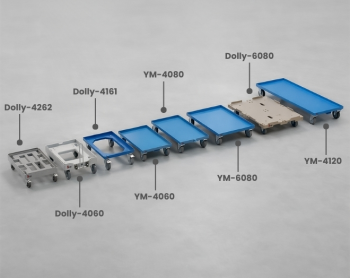S-YM-6080 Metal Kasa Taşıyıcı Dolly - Görsel 3